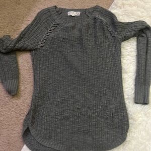 A super cute grey sweater